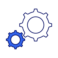 Icon of gears